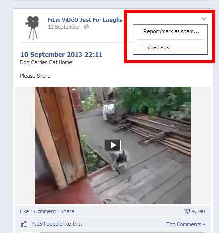 how to embed a facebook post